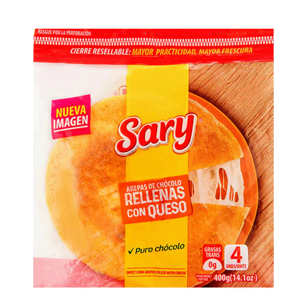 Arepa de Chocolo con Queso Sary - Sweet Corn Arepa with Cheese / 400g