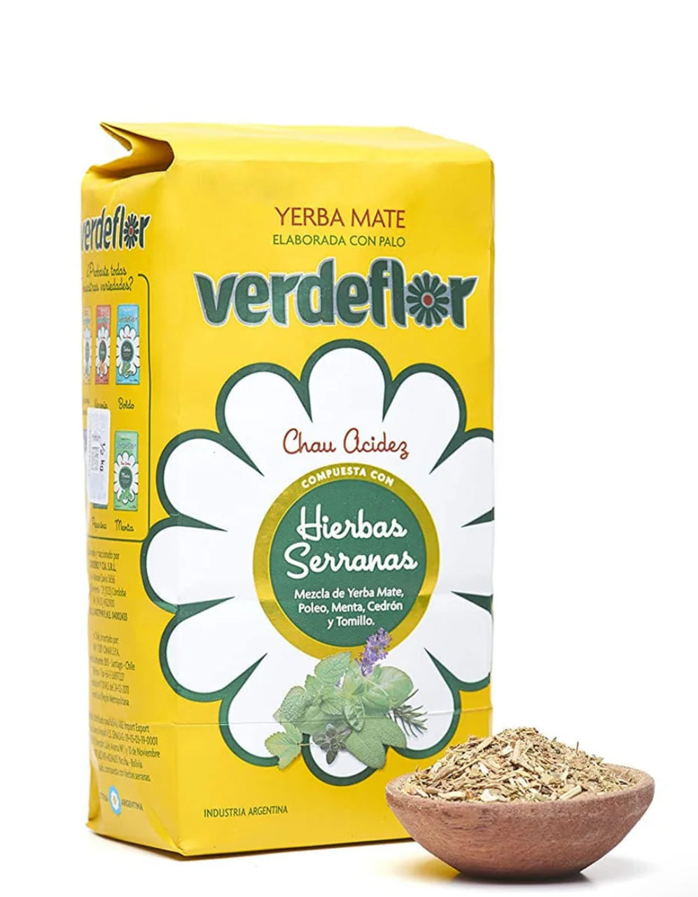 Yerba Mate Verde Flor / Hierbas Serranas - 1 Kilo