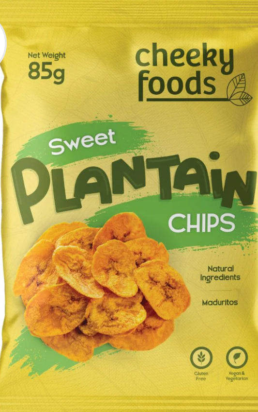 Sweet Plantain Chips Cheeky Foods (85g)